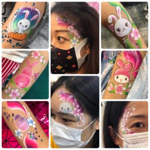 HK Mega Show case - Face painting service