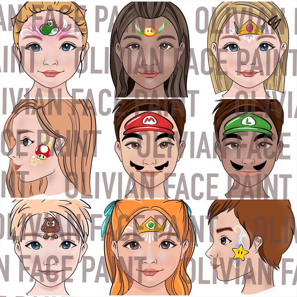 Menu Board Olivian Face Paint Menu Board Olivian Face Paint