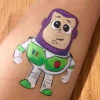 Buzz Lightyear arm paint - Olivian Face Paint