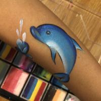 Dolphin arm paint - Olivian Face Paint