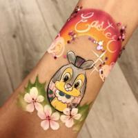 Easter Egg arm paint - Olivian Face Paint