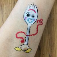 Forky arm paint - Olivian Face Paint