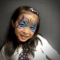 Halloween Butterfly Face - Olivian Face Paint