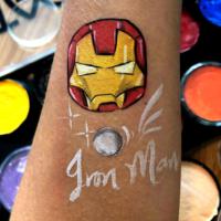 Ironman arm paint - Olivian Face Paint