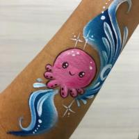 Octopus arm paint - Olivian Face Paint