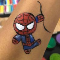 Spiderman arm paint - Olivian Face Paint