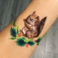 Squirrel arm paint - Olivian Face Paint