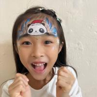 Xmas Panda Face - Olivian Face Paint