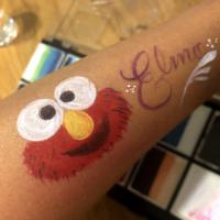 Elmo arm paint - Olivian Face Paint
