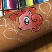 My Little Pony arm paint - Olivian Face Paint