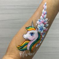 Unicorn Arm Paint - Olivian Face Paint