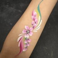 flower  Arm Paint - Olivian Face Paint
